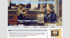 Desktop Screenshot of miliziadellimmacolata.it